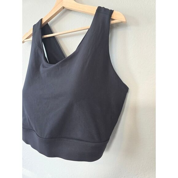 Fabletics Black Crossback Longline Sports Bra Size 3X Supportive Preowned - Picture 3 of 7